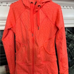 Athleta full zip up hoodie Women's small orange